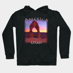 America - Utah - Delicate Arch sunset Hoodie